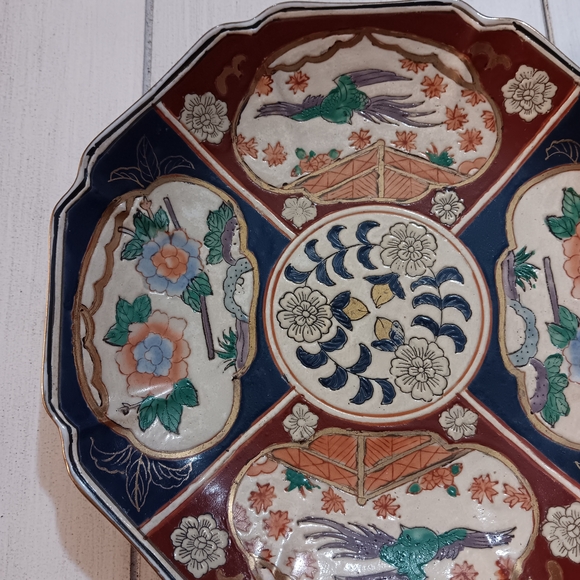 Multicolor Ceramic Decorative Plate - Picture 2 of 5